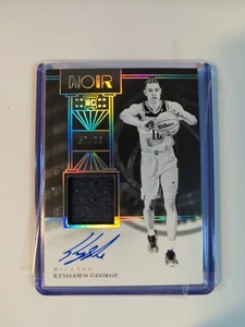 2024-25 Panini Noir - KYSHAWN GEORGE Rookie Patch On Card AUTO #307 /99 Wizards - Picture 1 of 2