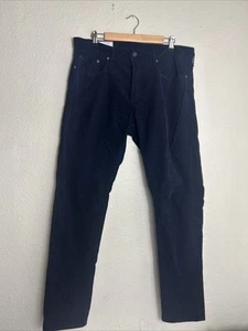 Gap Slim Corduroy Pants Navy Blue Mens Size 36x34 Straight - Picture 1 of 14