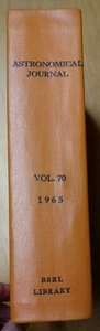 1965 Astronomical Journal Volume 70 Part 1-10 Numbers 1326-1335 Library Binding - Picture 1 of 17