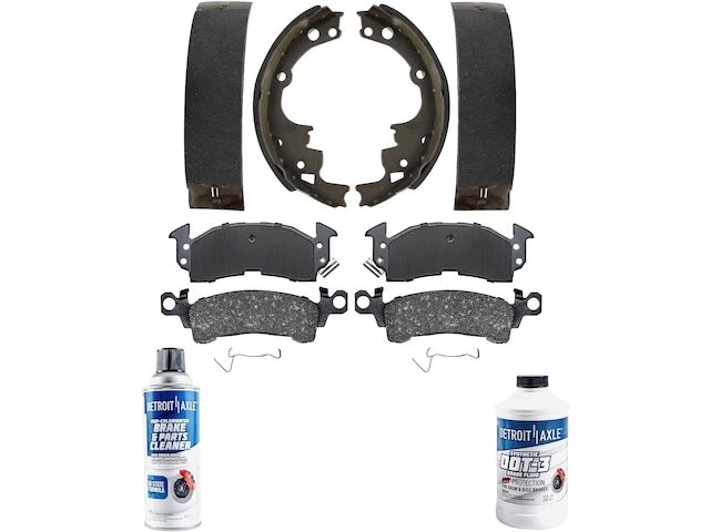 Front and Rear Brake Pad and Brake Shoe Kit For 1990-2002 GMC Safari MF828WC - Image 1 of 1