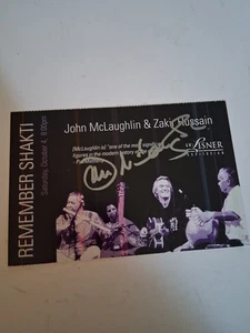 Autographed Hand Bill 4x6 Of John McLaughlin At George Washington Uni. 2003 - Picture 1 of 9