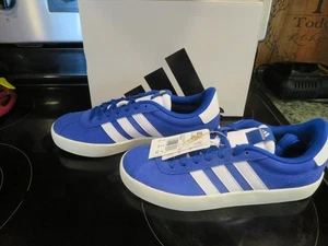 Zapatos Adidas VL Court 3.0 azules y blancos para hombre nuevos con etiquetas, talla 8.5 - Imagen 1 de 5