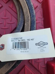 5103927YPBriggs & Stratton CINTURÓN 5V-SEC 162.40 Número de pieza 5103927YP Ferris Snap - Imagen 1 de 2