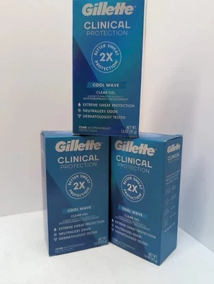 Gillette Clinical Clear Gel Cool Wave Antiperspirant and Deodorant, 1.6 oz 3 PK - Image 1 of 4