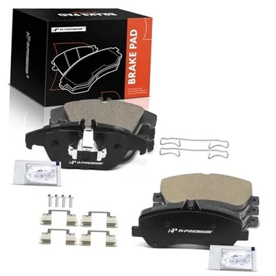  Front and Rear Ceramic Disc Brake Pads Set Compatible with Mercedes-Benz  - Image 1 of 4