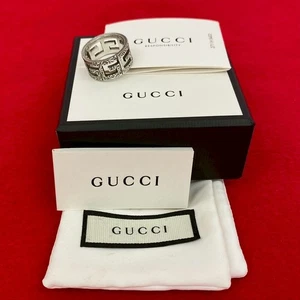 GUCCI Square G Arabesque Ring Silver925 Silver 72174 - Photo 1/6