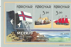 ILES FEROE BLOC NEUF MERKID 1990 ETAT EXCELLENT - Bild 1 von 1