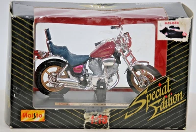 Maisto Yamaha XV1000 Virago 1:18 modelo de motocicleta fundido novo com caixa danificada - Imagem 1 de 4
