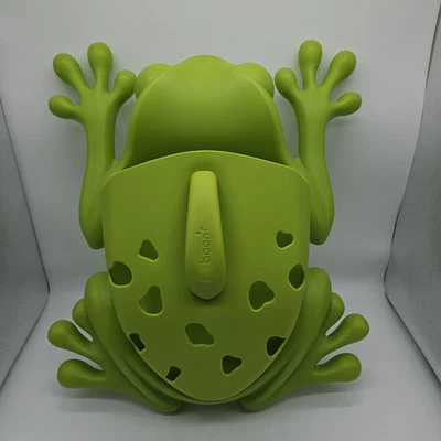 Boon Frog Pod Bañera Juguete Cuchara y Soporte de Almacenamiento Carrito Almacenamiento Piscina Verde Agua Foto 1 de 4