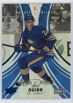 2022-23 Upper Deck Trilogy Premieres Blue /199 Level 1 Jack Quinn #142 Rookie RC - Image 1 of 2