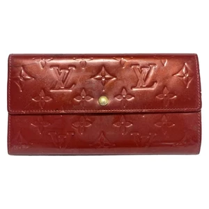 Auth LOUIS VUITTON Portefeuille Sara M93530 Pomme d'Amour Monogram Vernis - - Picture 1 of 6