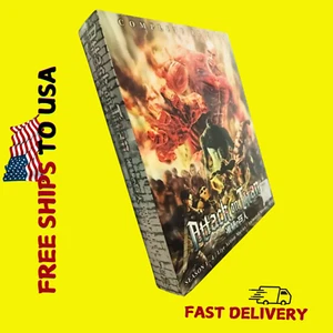 DVD Anime Attack On Titan Complete Season 1-4 + 2 Movies + 8 OVA's FREE SHIPPING - Picture 1 of 7