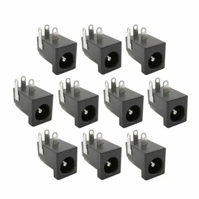 10pcs 5.5x2.1mm DC-005 DC Power Supply Jack Socket Connectors Barrel PCB Mount - Image 1 of 4