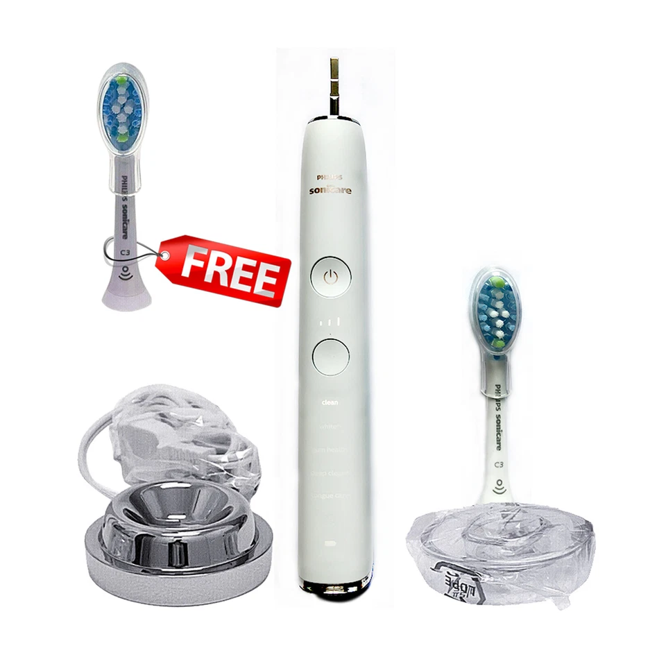 Philips Sonicare Smart 9500 Premium C3 Toothbrush White | FREE 1x Head | w/o Box - Image 1 of 4