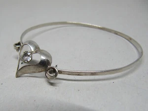 Armreif KULTASEPPA SALOVAARA 925 Herz Bergkristall Finland heart bracelet _70er - Bild 1 von 12