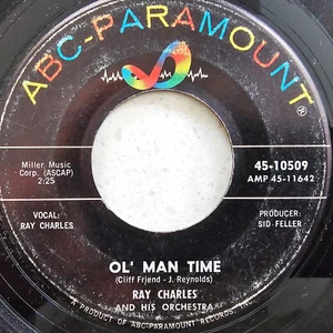 Ray Charles - Ol' Man Time / That Lucky Old Sun - 1963 US Import 7" - Picture 1 of 4