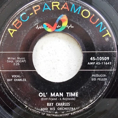 Ray Charles - Ol' Man Time / That Lucky Old Sun - 1963 US Import  7" - Image 1 of 4
