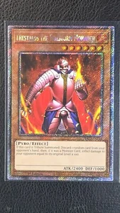 Thestalos Der Feuersturmmonarch Prismatic SR 1. Auflage RA03-DE143 M PF YuGiOh - Bild 1 von 2