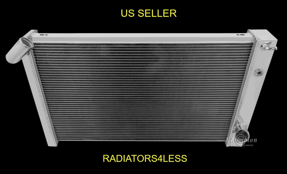 NUEVO RADIADOR CHAMPION 4 FILAS TODO ALUMINIO 69 70 71 72 CHEVY CORVETTE V8 BLOQUE GRANDE Foto 1 de 3