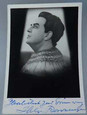 Autogramm dänischer Opern-Sänger + Schauspieler Helge Rosvaenge um 1955 (108651) - Bild 1 von 2