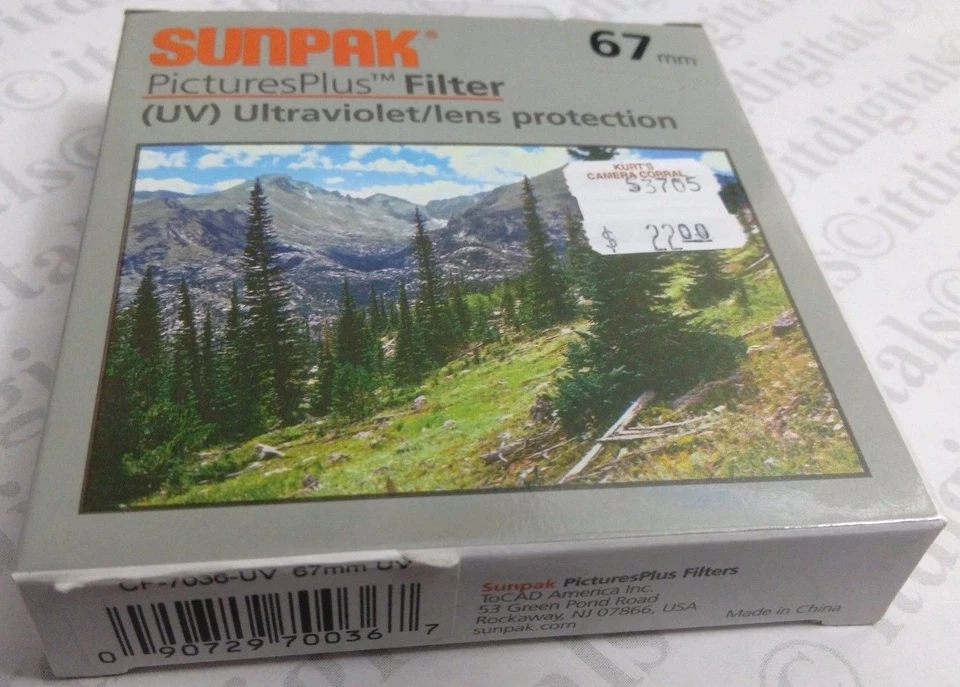 67mm UV Ultraviolet Lens Protection Filter Safety Protector 67 mm CF-7036-UV New - Image 1 of 4