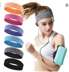Sweat Bands Headbands for Women Workout, Women's Fashion Non Slip Headband, Mois - Picture 1 of 6
