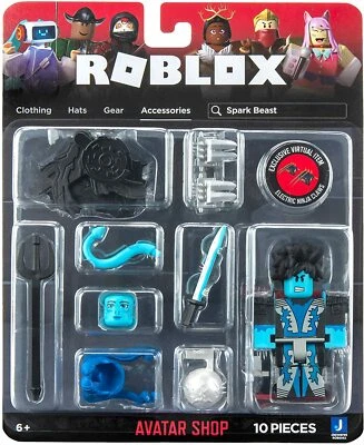 ROBLOX Avatar Shop Series Mini SPARK BEAST FIGURE Virtual Electric Ninja Claws - Image 1 of 4