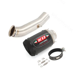 Silenciador de tubo medio de escape modificado de carbono para Duke 125 250 390 RC390 2017-2020 - Imagen 1 de 7