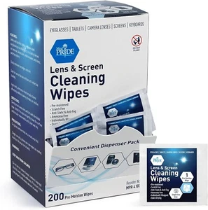 200 Count Electronic Screen Cleaner Wipes for Tablet Computer Monitor Laptop TV - Picture 1 of 12