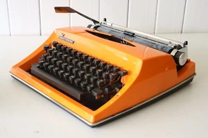 Contessa TYPEWRITER - Bright Orange - Excellent Working Condition!  - Picture 1 of 12