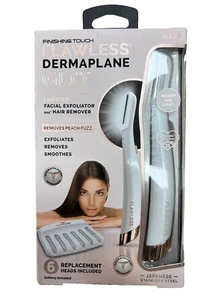 Finishing Touch Flawless Lighted Dermaplane Glo - Facial Razor White Rose Gold - Picture 1 of 1