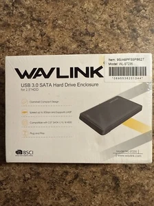 SATA to USB 3.0 External Hard Drive Enclosure for 2.5inch WAVLINK WL-ST235 - Picture 1 of 2