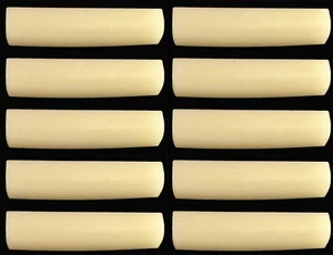 10x Guitar Nut Unbleached Bone Unslotted Luthier 1-11/16"x15/64"x3/8" (43x6x9mm) - Picture 1 of 4