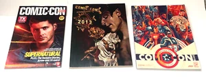 Lot of 3 San Diego Comic-con Souvenir Books and TV Guide Supernatural Magazine - Picture 1 of 6