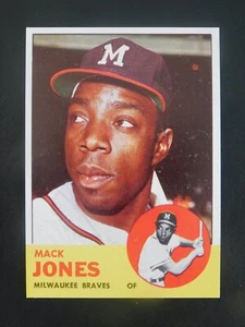 1963 Topps Baseballkarte #137 Mack Jones (NM) - Bild 1 von 2