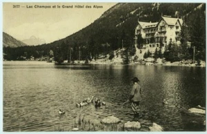 GRAND HOTEL des ALPES LAC CHAMPEX SUIZA POSTAL VINTAGE R052521 P - Imagen 1 de 2