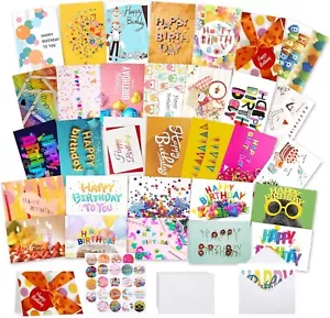 32 PCS Happy Birthday Cards Bulk with Envelopes, 4X6 Assorted Birthday Cards - Picture 1 of 7
