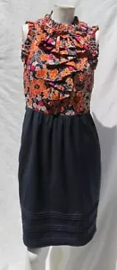 NUEVO SIN ETIQUETAS NIÑAS DE SAVOY Anthropologie EE. UU. Talla M 10 Vestido Vaina Estampado Floral Retro - Imagen 1 de 7