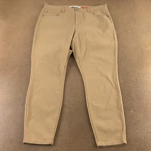 Celebrity Jeans Juniors Size 13 Khaki Denim High Rise Spice Skinny Jeans New - Picture 1 of 8