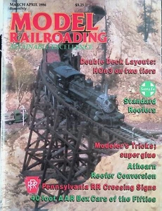 Model Railroading Magazine March/April 1986 Athearn Reefer Conversion, Layouts - Picture 1 of 2