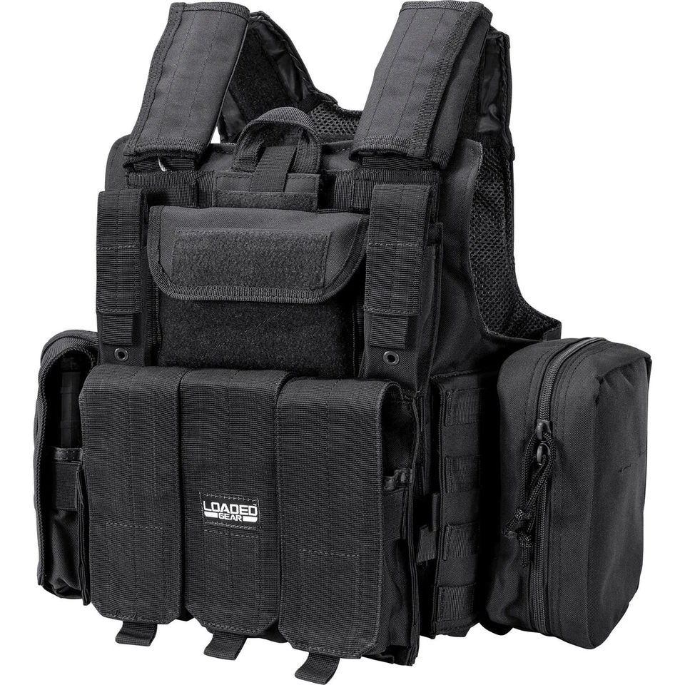 Barska Tactical Vest VX-300 Adjustable MOLLE Quick Release Plate Carrier Rig - Image 1 of 2