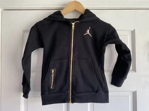 Sudadera con capucha M37 Air Jordan oro negro con cremallera para niños talla 6 - Imagen 1 de 3