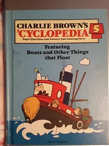 1980 CHARLIE BROWN'S 'CYCLOPEDIA HARDCOVER BOOK VOLUME #5 - Picture 1 of 2