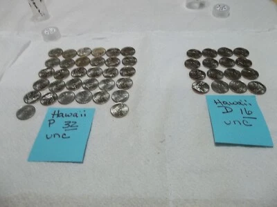 2008 Hawaii  P & D   State quarters  48 uncirculated coins - Image 1 of 3