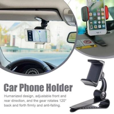 360°Mount Holder Car Dashboard Sun Visor Mirror Stand GPS Phone Cell USU I6V8 - Image 1 of 4