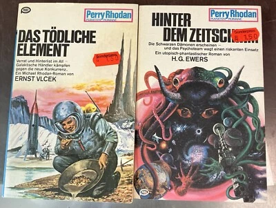 TWO (2) PERRY RHODAN 1977 GERMAN LANGUAGE SCIENCE FICTION PAPERBACK BOOKS Space - Image 1 of 4