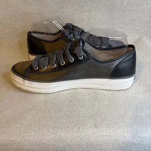 Zapatilla deportiva Keds Triple Kick para mujer de cuero gris con cordones parte superior baja talla 9,5 plataforma - Imagen 1 de 12