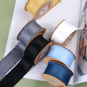 10 Yards Thick Webbing Ruffled Lace Ribbon Trim Edge DIY Bow Ribbon Accessories - Picture 1 of 29