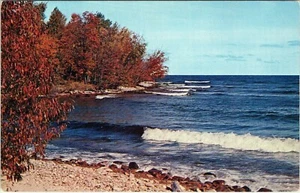 Great Lakes Shoreline Michigan Postcard Unposted - Picture 1 of 2