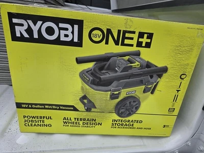 (READ DESCRIPTION) RYOBI PCL735B 18V Cordless 6 Gal. Wet Dry Vacuum (Tool Only) - Image 1 of 4